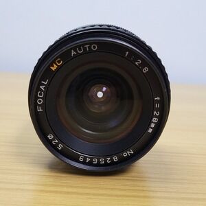 Focal MC Auto 28mm f/2.8 Camera Lens Minolta MD Mount 35mm